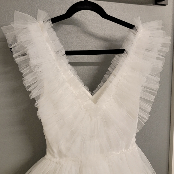 SELFIE LESLIE Froufrou Layered White Tulle Mini Dress - Picture 5 of 13